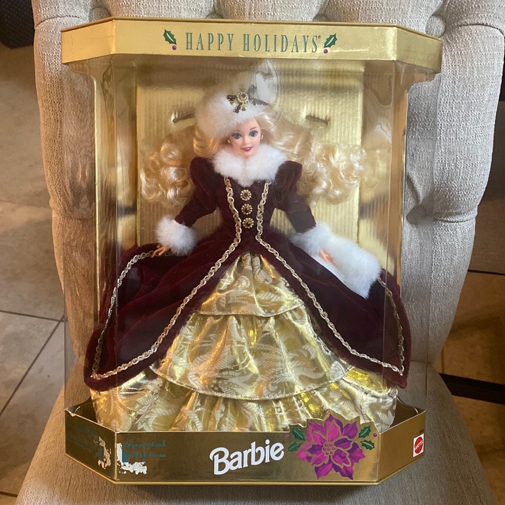 Matte 1996 Happy Holidays Special Edition Beautiful Barbie NEW Still In Box EUC